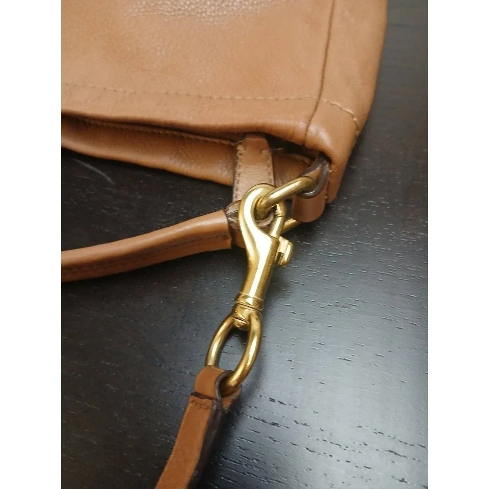 Coach Leather Hobo Shoulder/H Bag Tan Gold‎ Creed E1373-F23293 - Designer #1487
